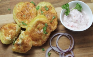 Kartoffeln aus dem Ofen als Grillbeilage Grillkartoffel zum Schaschlik als Grillbeilagen