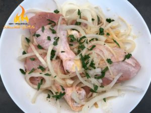 Grillspiesse mit huhn
